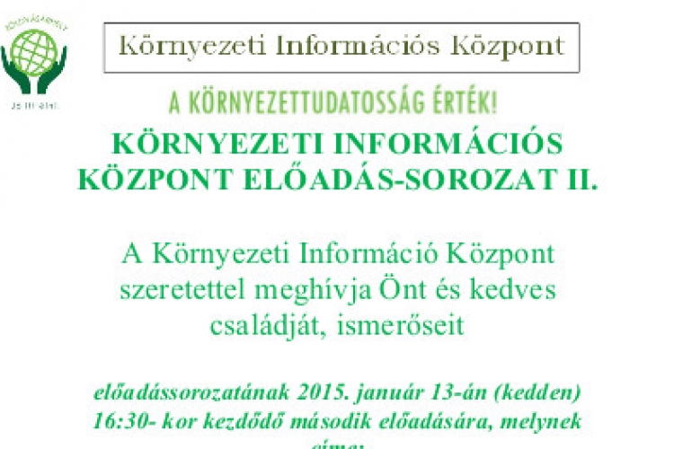 Környezeti Információs Központ előadása