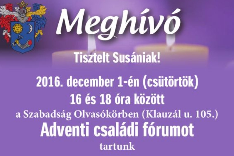 Adventi családi fórum