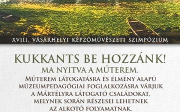 Nyitott műterem a Mártélyon - Alkotó gyereket várnak a Képzőművészeti Szimpóziumra 