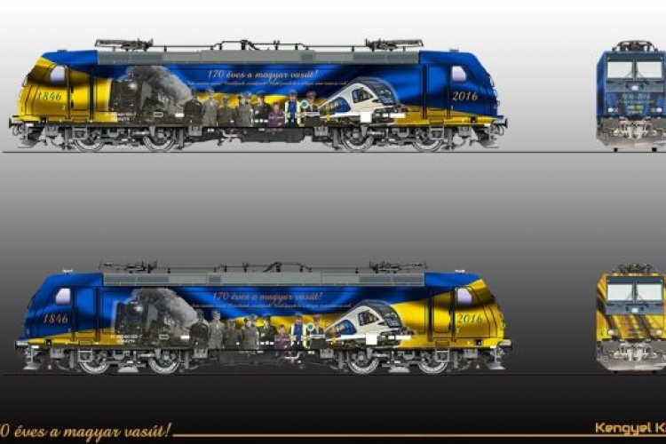 A vasút 170 éves múltjára emlékeztet az ünnepi mozdony