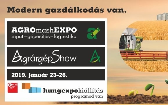 Ötvenszázalékos vasúti kedvezmény az AGROmashEXPO és AgrárgépShow rendezvényre