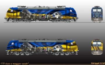 A vasút 170 éves múltjára emlékeztet az ünnepi mozdony