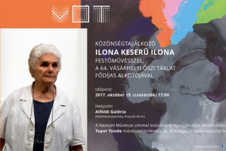 Közönségtalálkozó Keserü Ilona Tornyai-plakettes festőművésszel