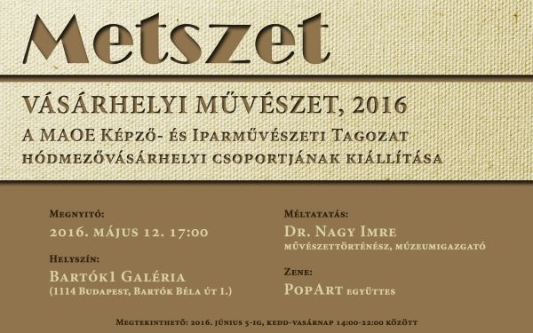 Metszet - Vásárhelyi művészet, 2016