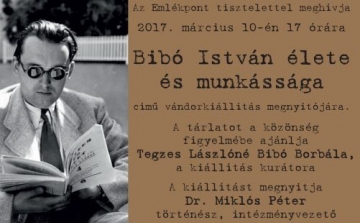 Bibó istván élete és munkássága - vándorkiállítás az Emlékpontban